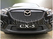 Аксессуары Защита радиатора Premium для Mazda CX-5 2012 г.в.(Черный)