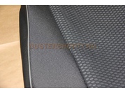 Duster (2011-) Чехлы для компл. без подушек безопасности с раздел. задней спинкой. Серая ткань и  серая тканевая вставка