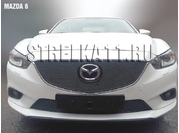 Аксессуары Защита радиатора Premium для Mazda 6 с 2012 г.в.(Черный)