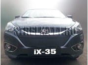 Аксессуары Защита радиатора Premium для Hyundai IX35 с 2011 г.в. (Черный)