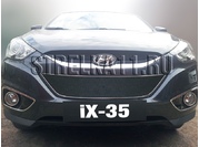 Аксессуары Защита радиатора Premium для Hyundai IX35 с 2011 г.в. (Хром)