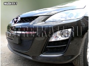 Аксессуары Защита радиатора Premium для Mazda CX-7 2010-2013г.в. (Черный)