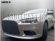 MITSUBISHI Защита радиатора Premium для Mitsubishi Lancer 10 с 2011 г.в. рестайлинг (Черны)