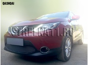 Аксессуары Защита радиатора Premium для Nissan Qashqai с 2014г.в.(Черный)