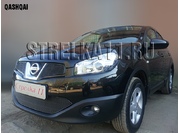 Аксессуары Защита радиатора Premium для Nissan Qashqai (Черный)
