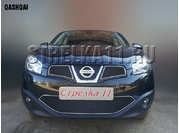 Аксессуары Защита радиатора Premium для Nissan Qashqai (Хром)