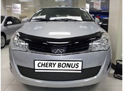 CHERY Защита радиатора для Chery Bonus (A13) с 2011 г.в. (Хром)