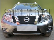 Terrano (2014-) Защита радиатора для Nissan Terrano 2014г.в.(Хром)