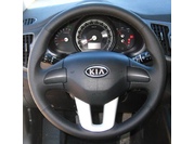 KIA Кожаная накладка на руль Kia Cee'd II, Kia Sportage III, черная