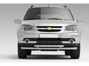CHEVROLET Декоративная защита картера двойная Ø51/63мм Chevrolet Niva FL (ППК)