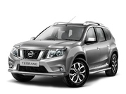 Terrano (2014-) Защита порогов с алюмин. площадкой 51 мм Nissan Terrano (2014-)